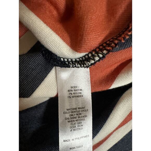 41 Hawthorn Women's Annora Faux Wrap Knit Dress Size S Multicolor Striped Jersey - Picture 8 of 8